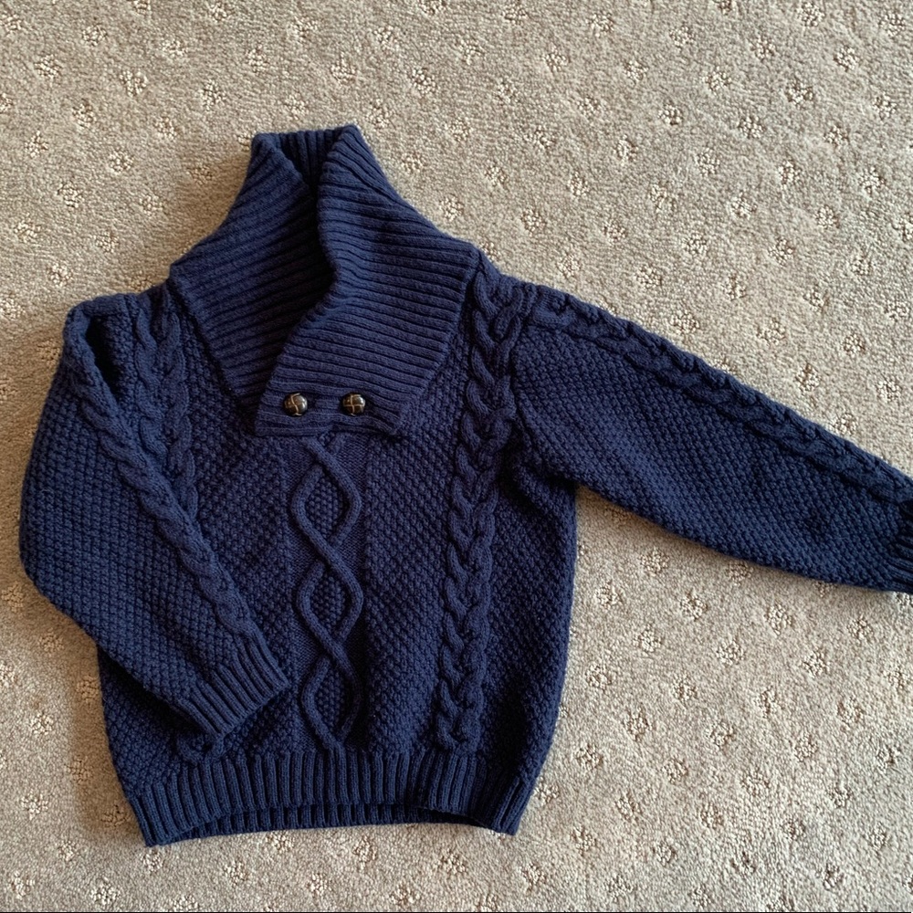 2t Janie and Jack Navy Sweater EUC